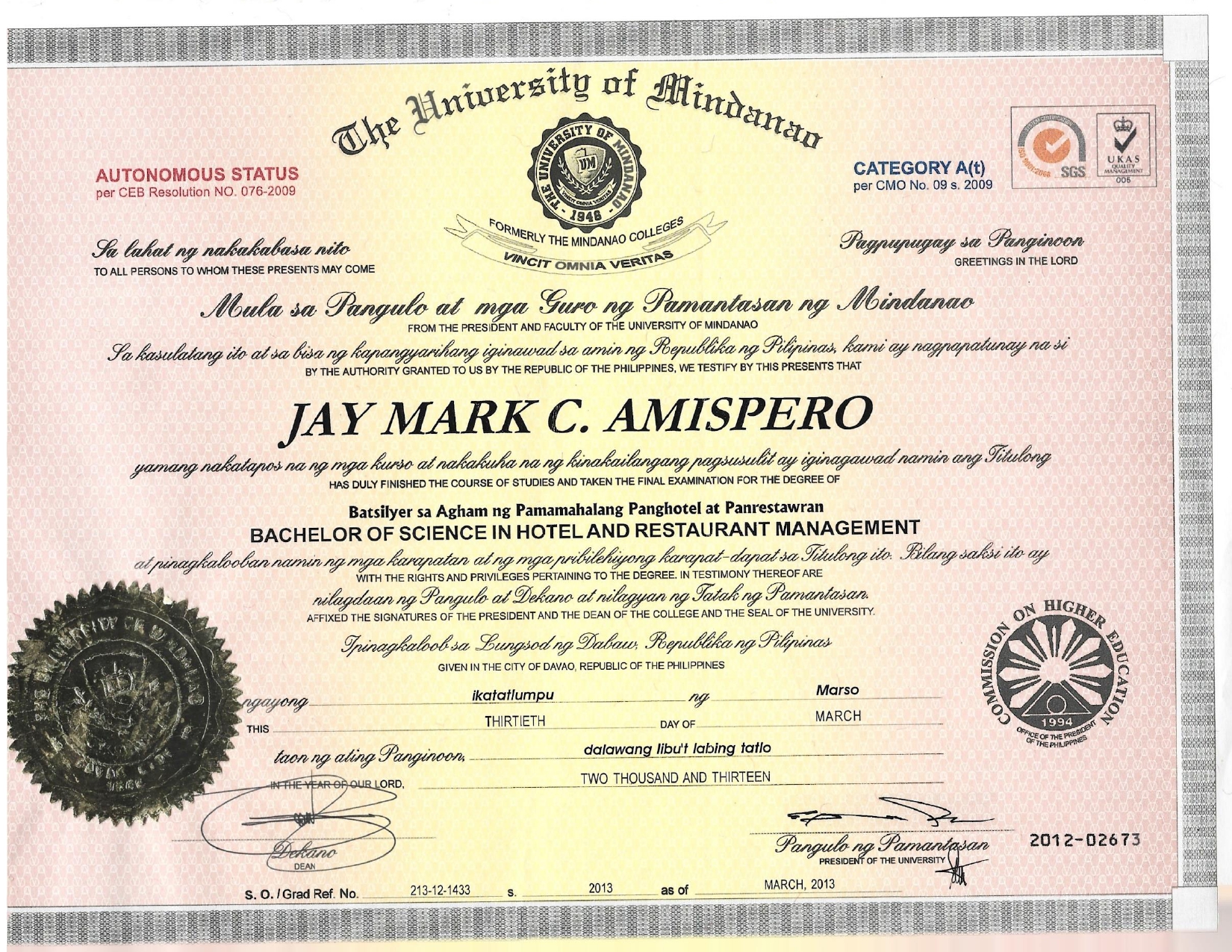 College Diploma