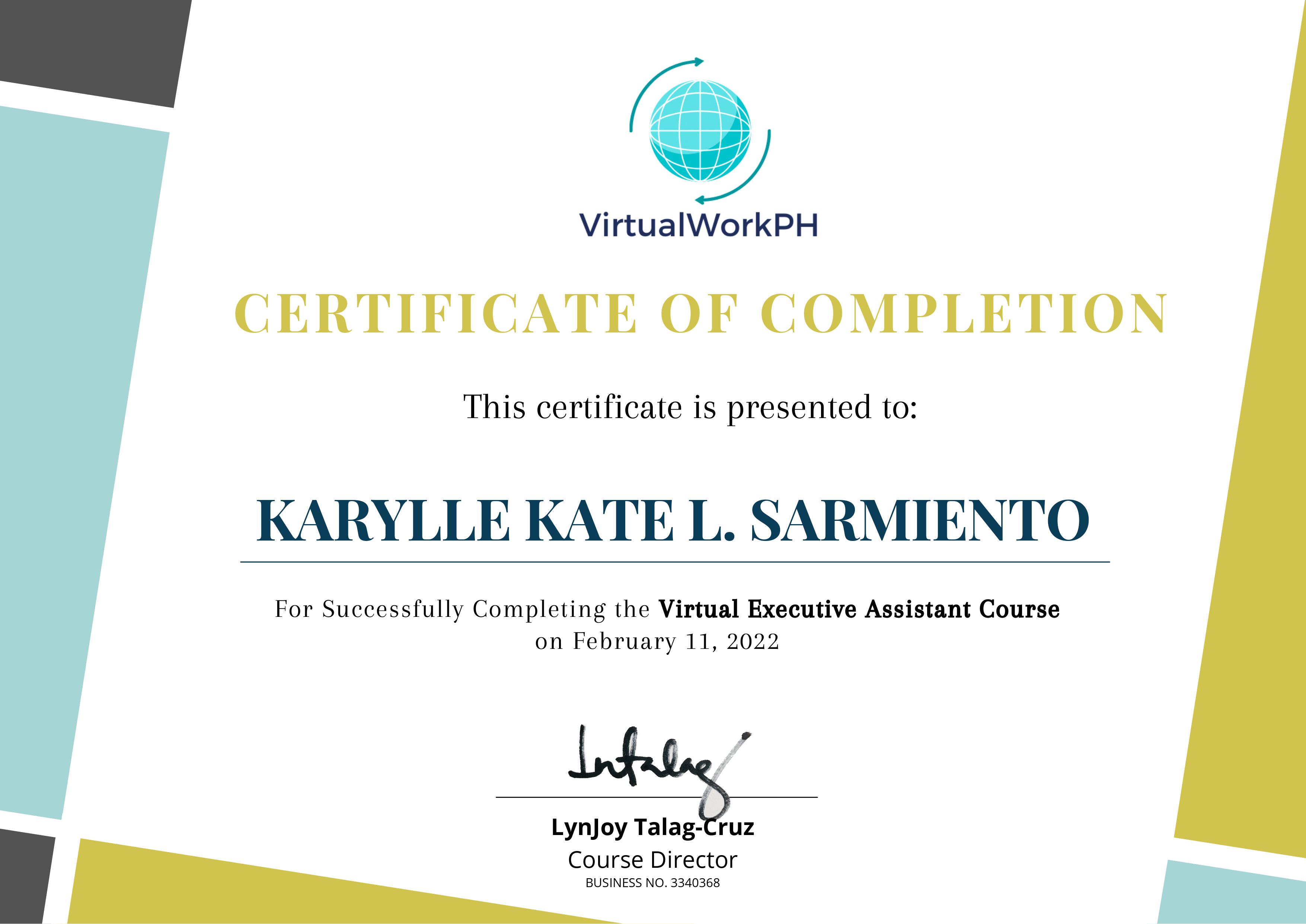 Virtual Executive Assistant Training