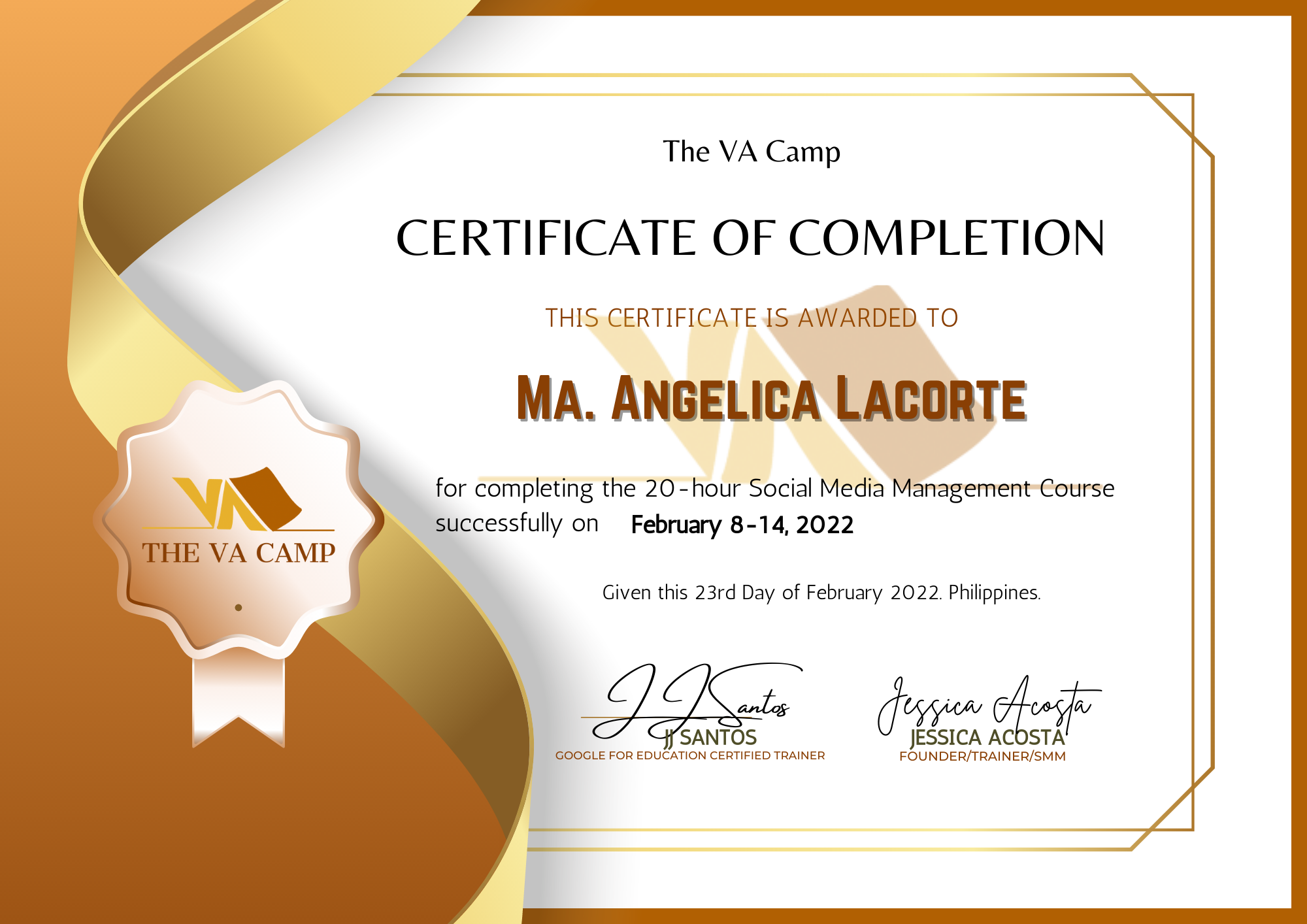 Social Media Management Certification