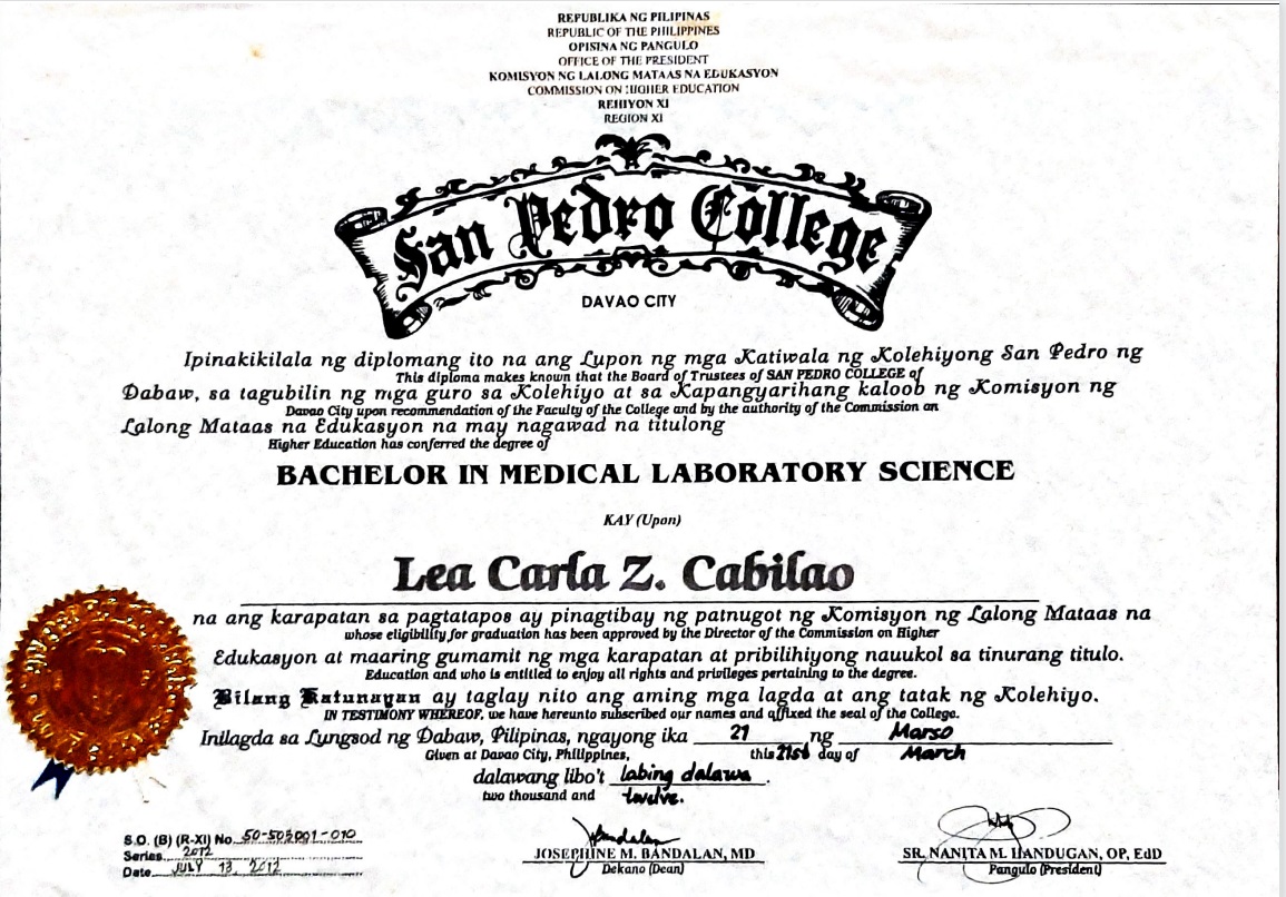 College Diploma