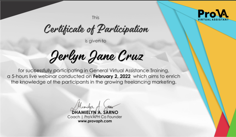 General Virtual Assistant Training