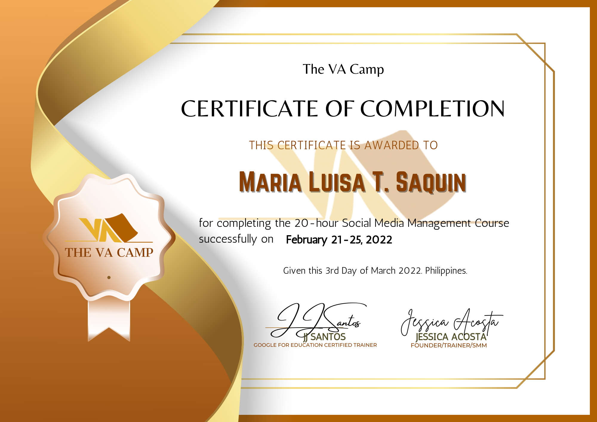 Social Media Management Certification