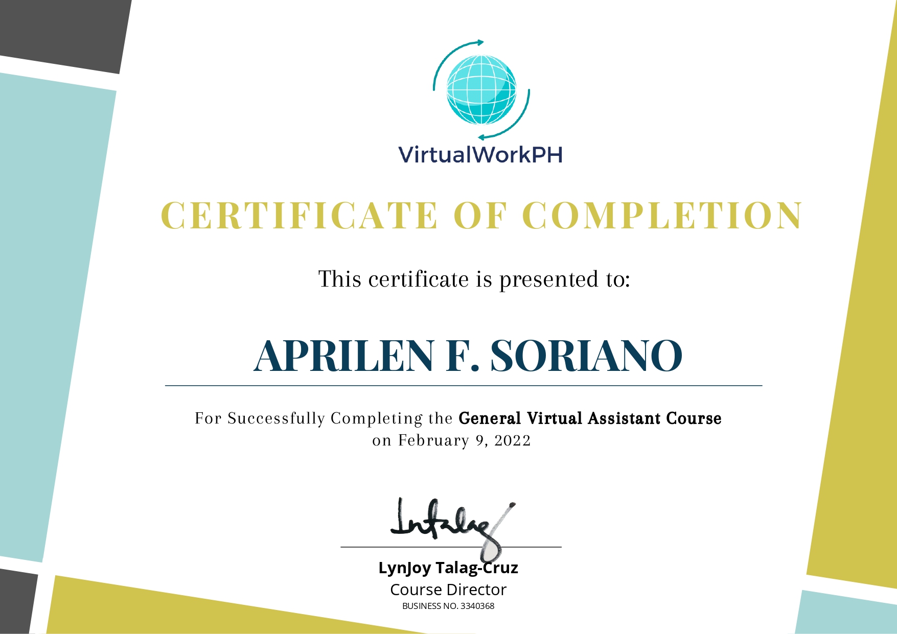 GENERAL VIRTUAL ASSISTANT COURSE