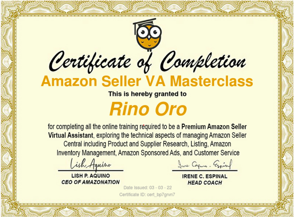 Amazon Seller VA Masterclass