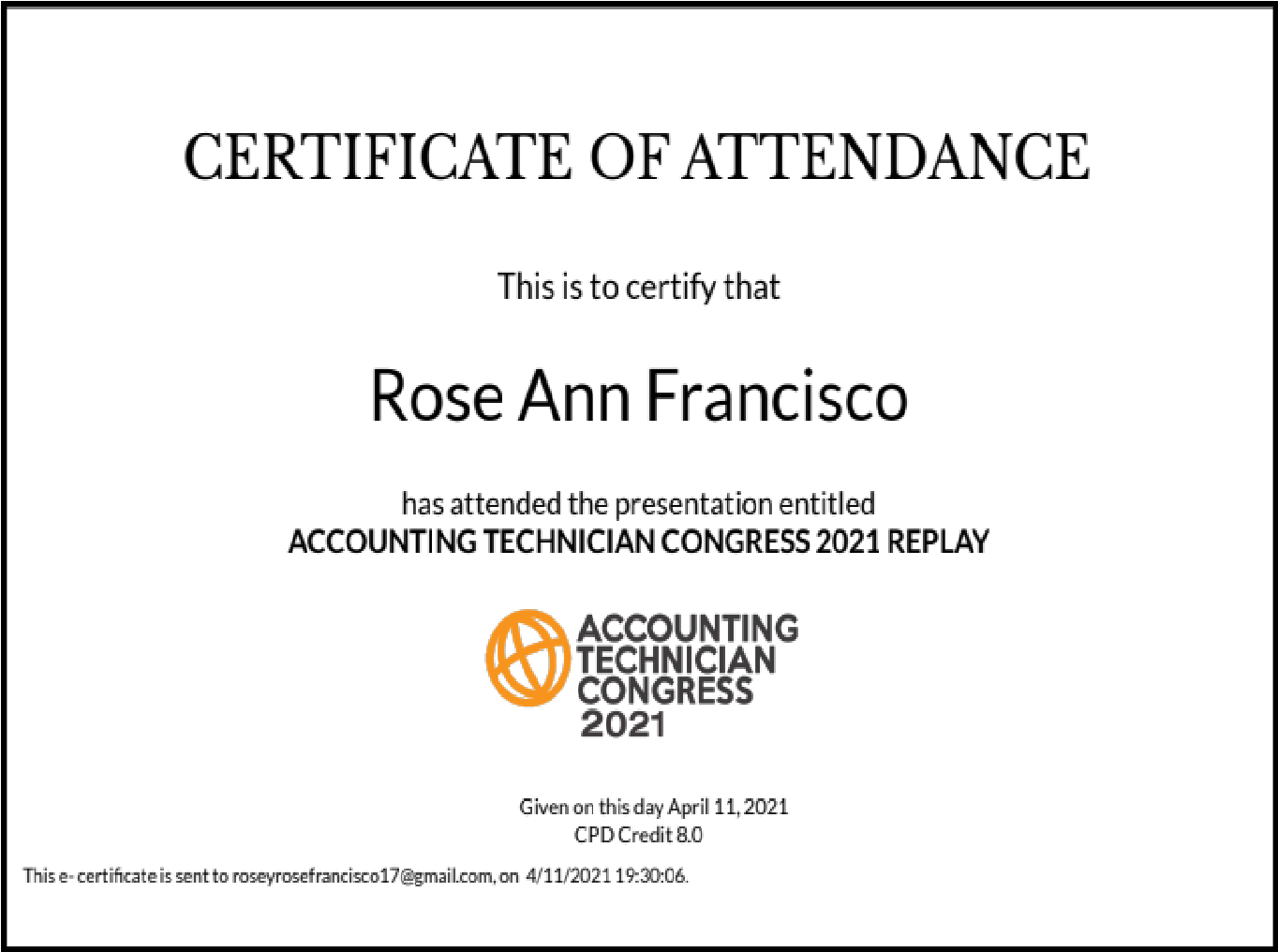 Accounting Technician Congress 2021