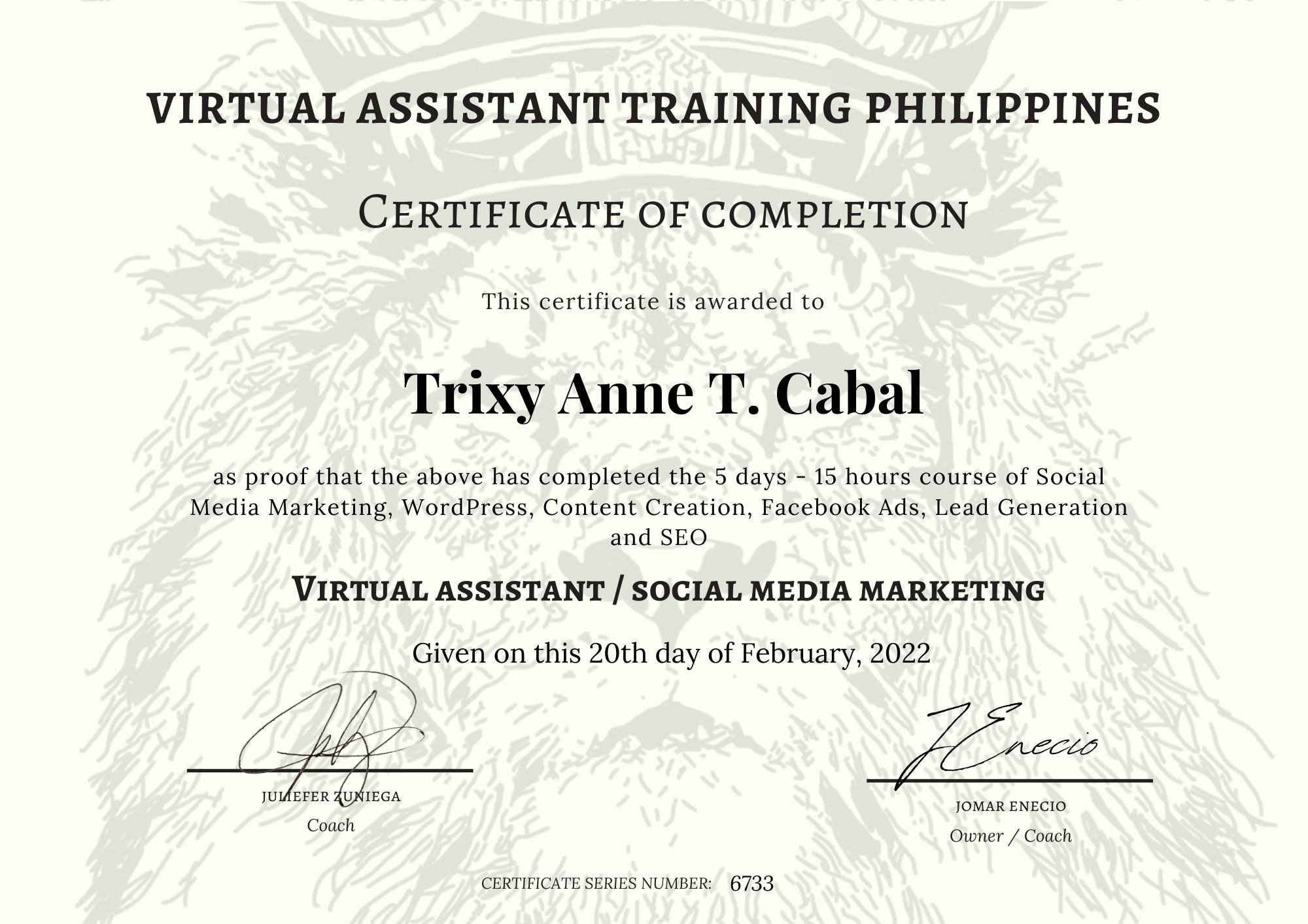 Virtual Assistant / Social Media Marketing