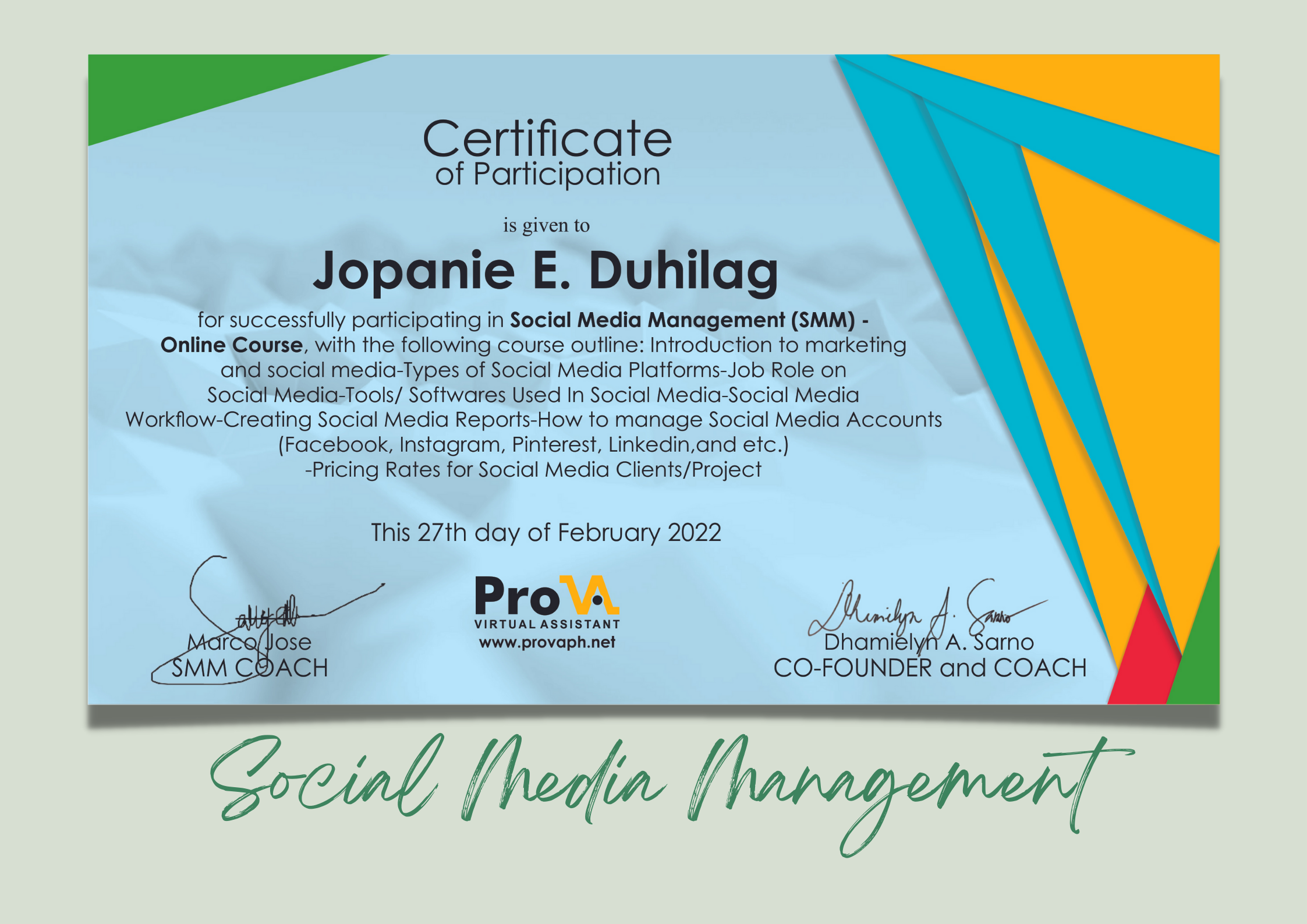 Social Media Management