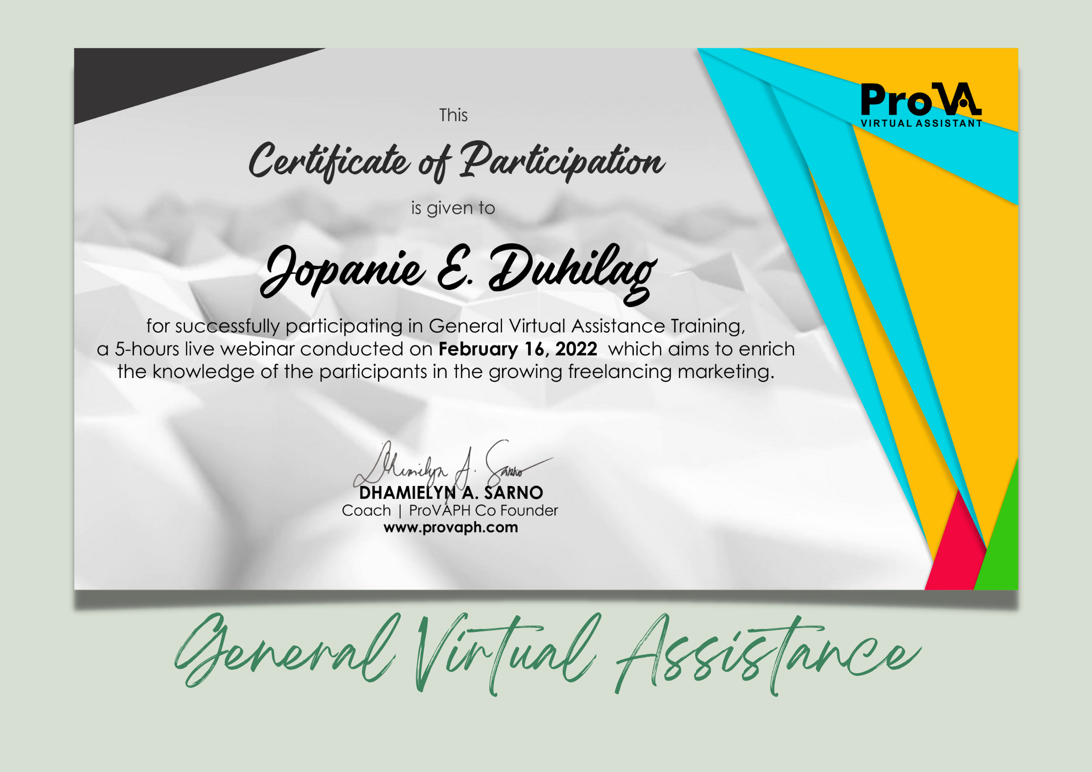 General Virtual Assistance