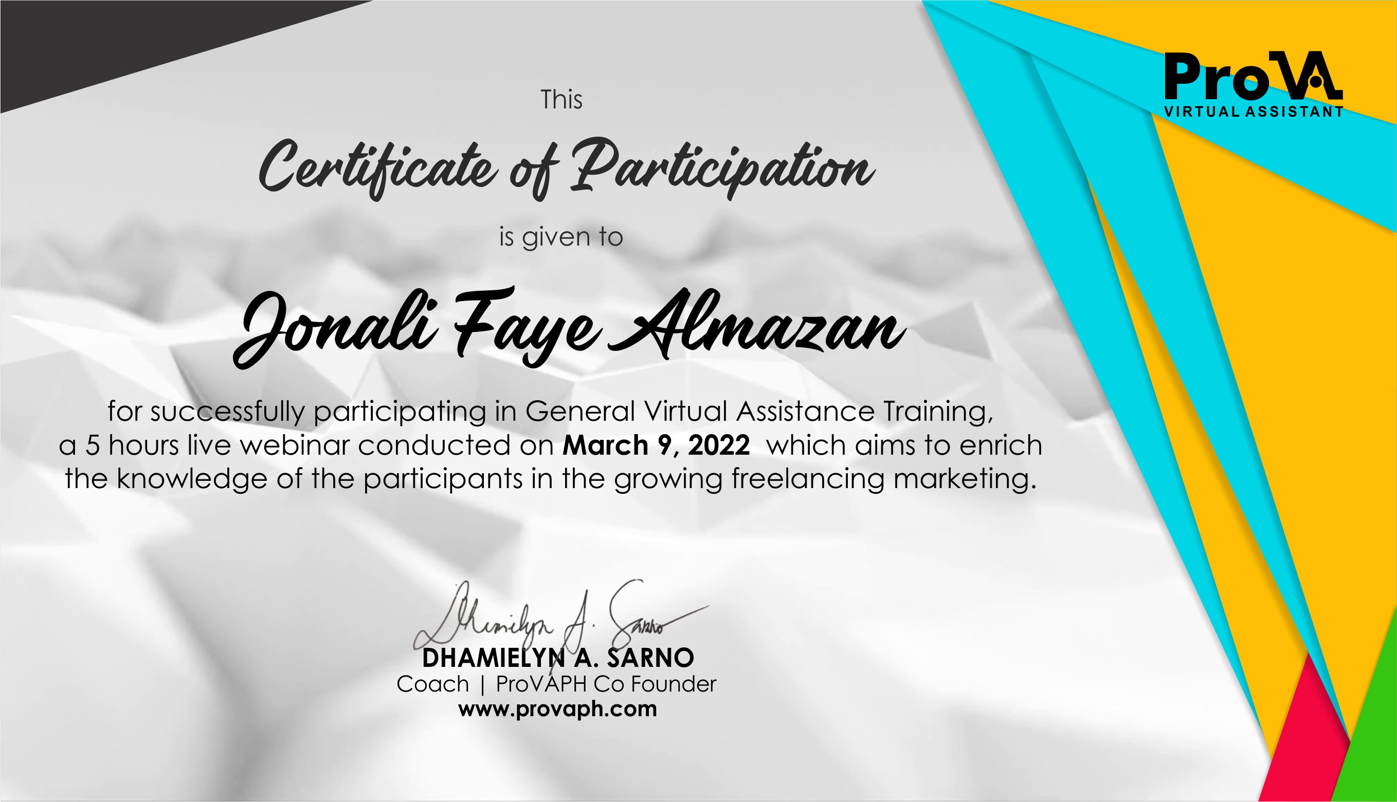 General Virtual Assistance Training - ProVA