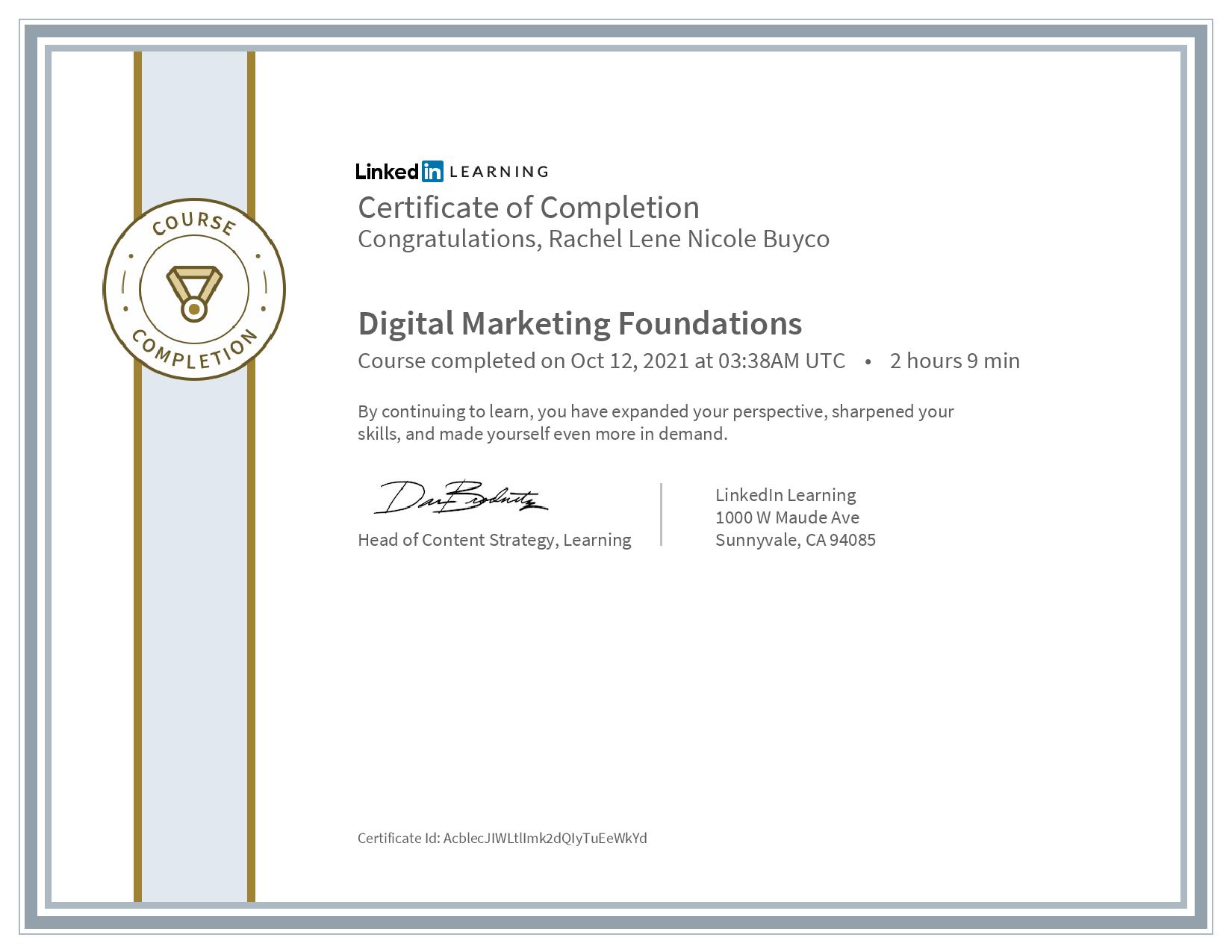 Digital Marketing Foundation