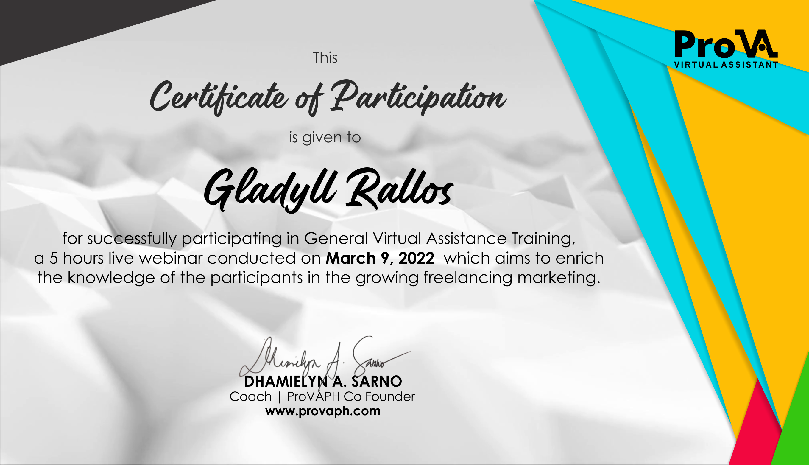 General Virtual Assistant Training