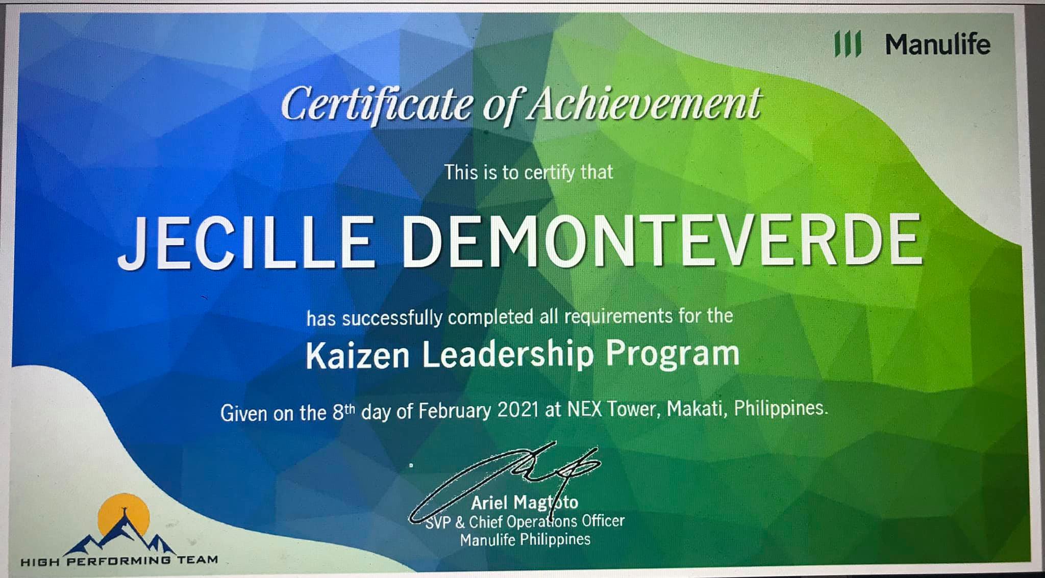 Kaizen Leadership Program