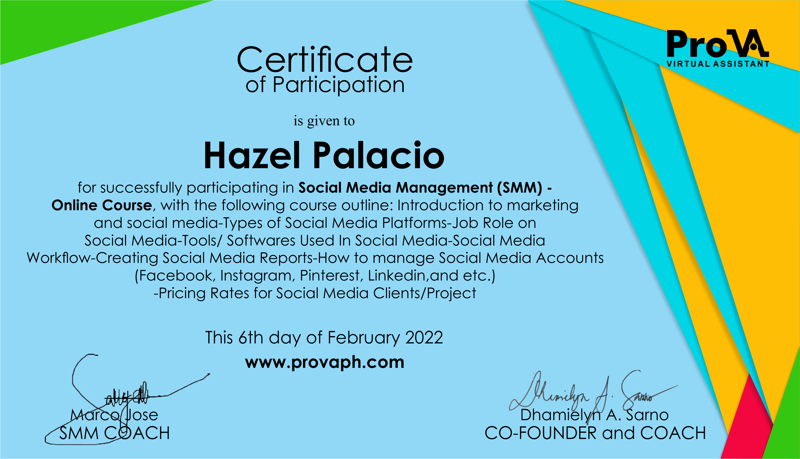SMM Certification
