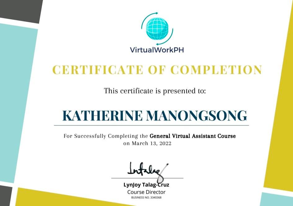 General Virtual Assistant Course