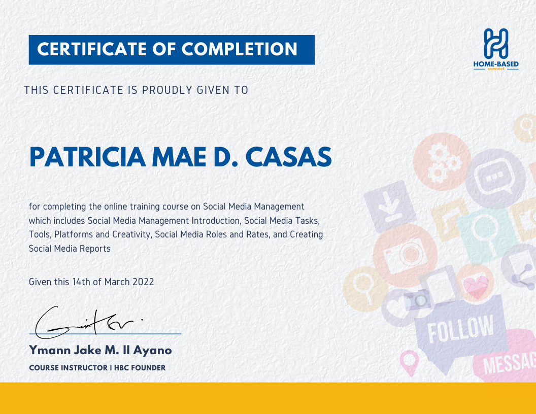 Social Media Management Course