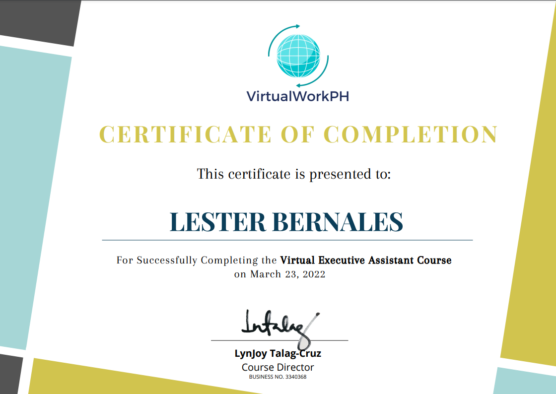 Virtual Executive Assistant Course