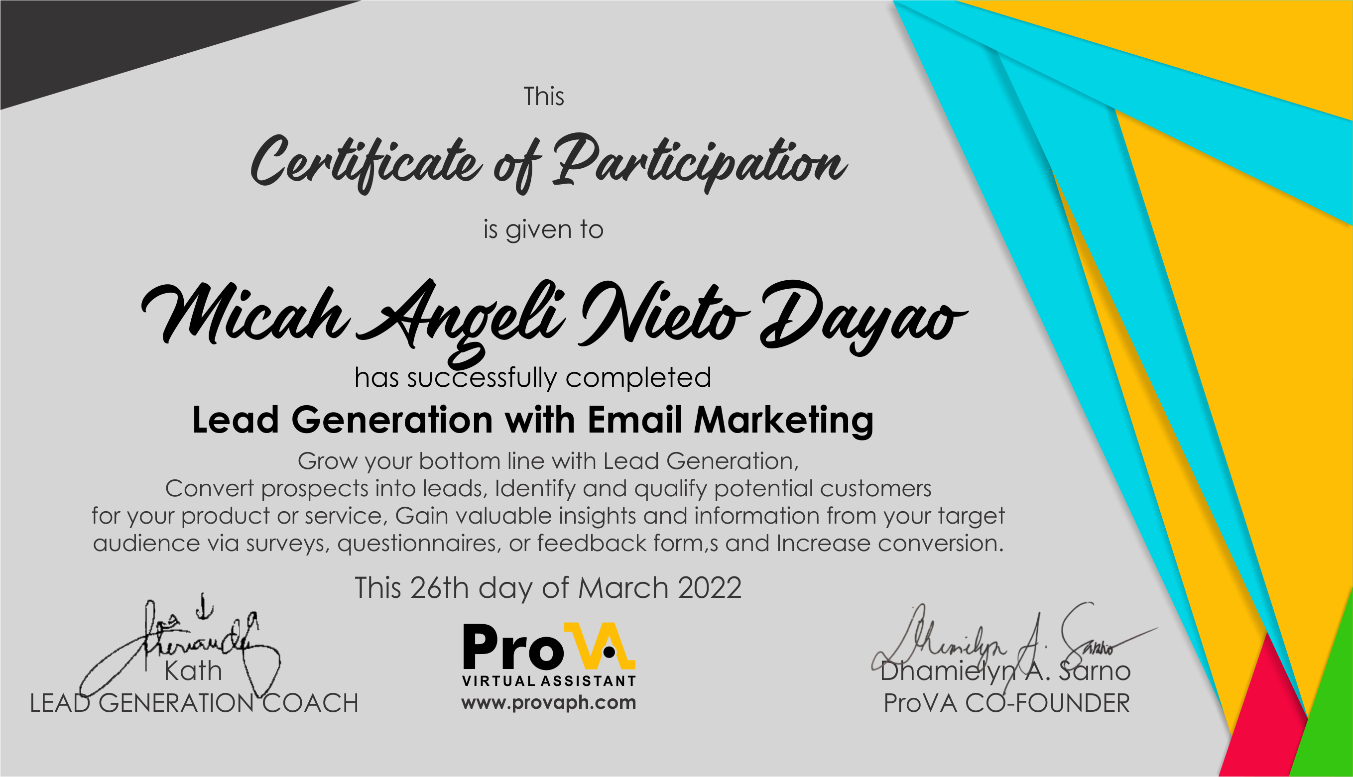 Lead Generation with Email Marketing Training