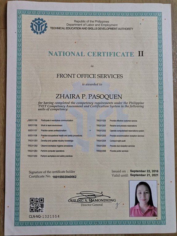 National Certificate II