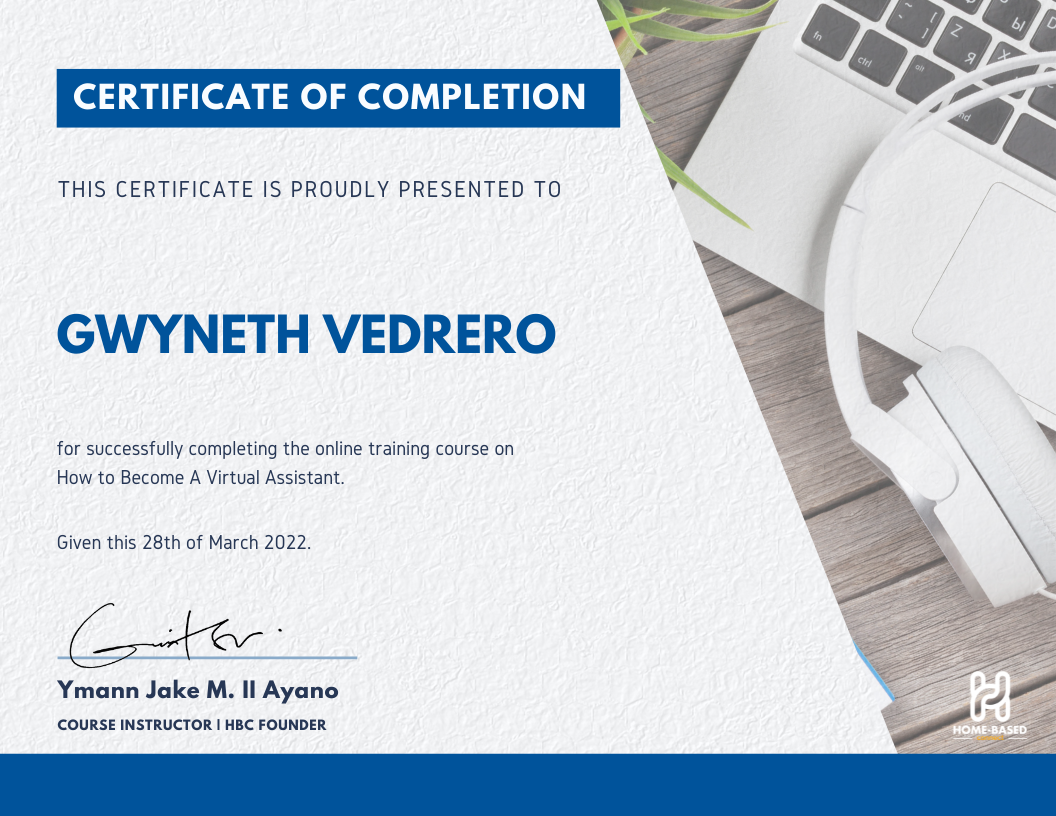 Virtual Assistant Certification