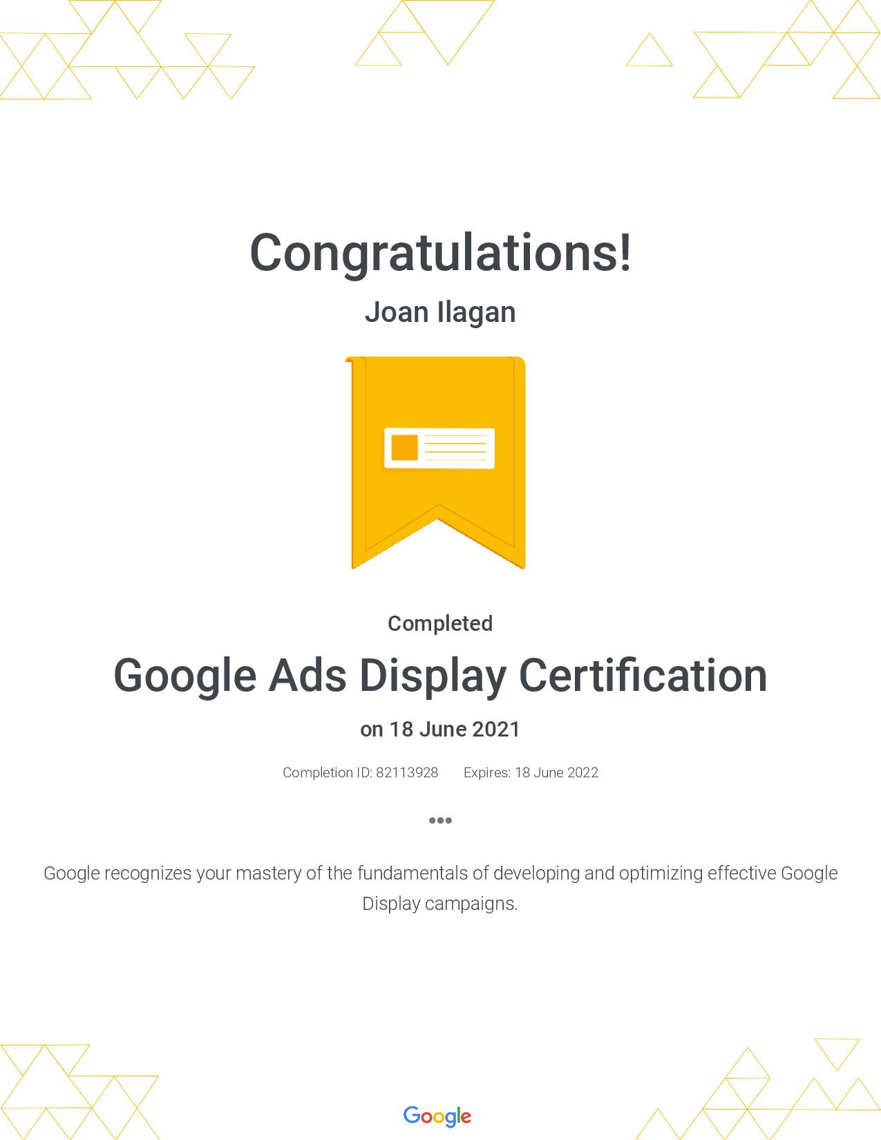 Good Ads Display Certification