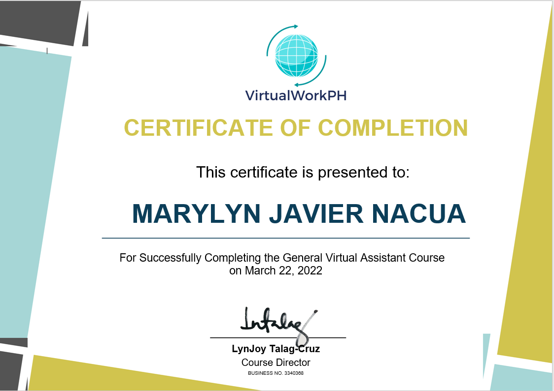 General Virtual Assistant Course