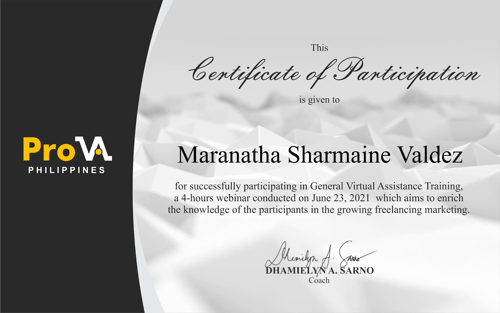 maranatha-sharmaine-flores-valdez-professional-virtual-assistant