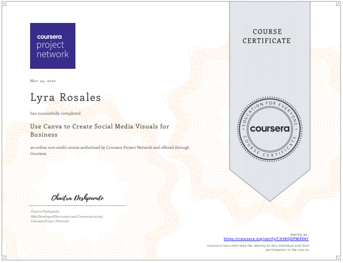 Use Canva to Create Social Media Visuals for Business - Coursera