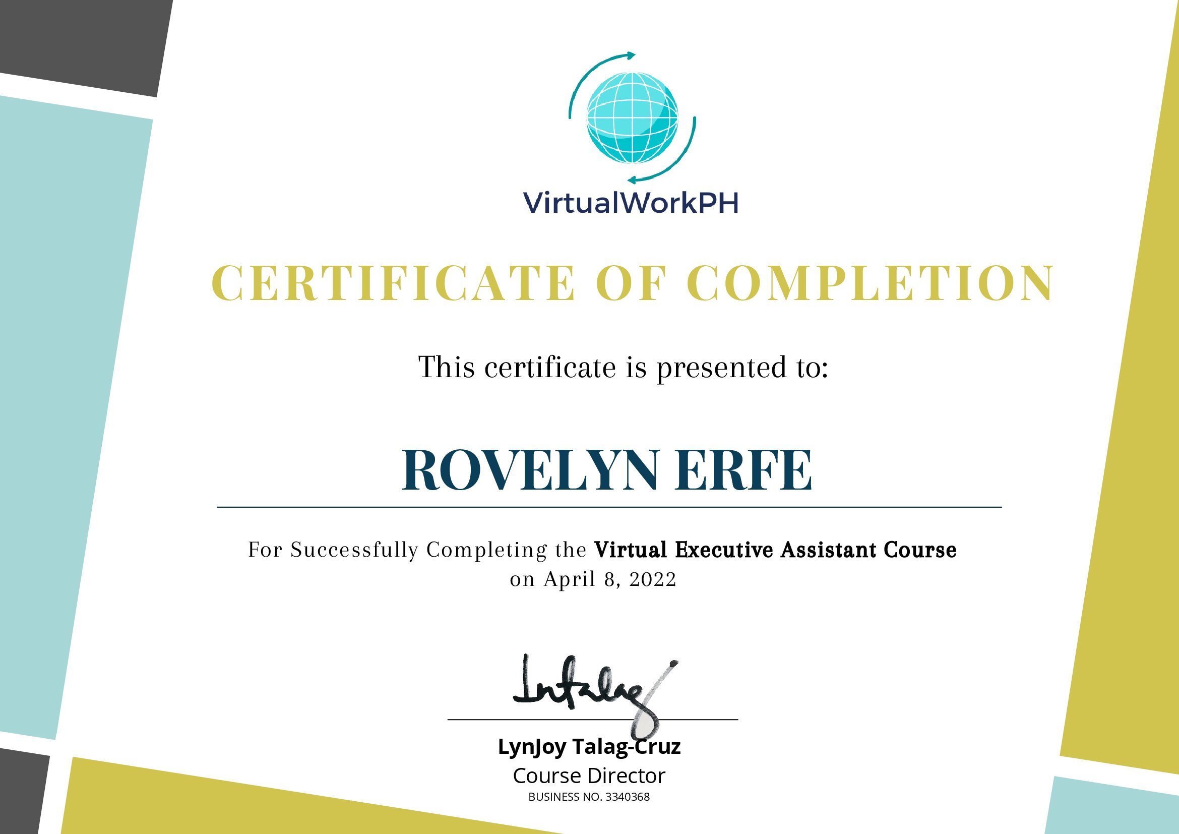 Virtual Executive Assistant Course