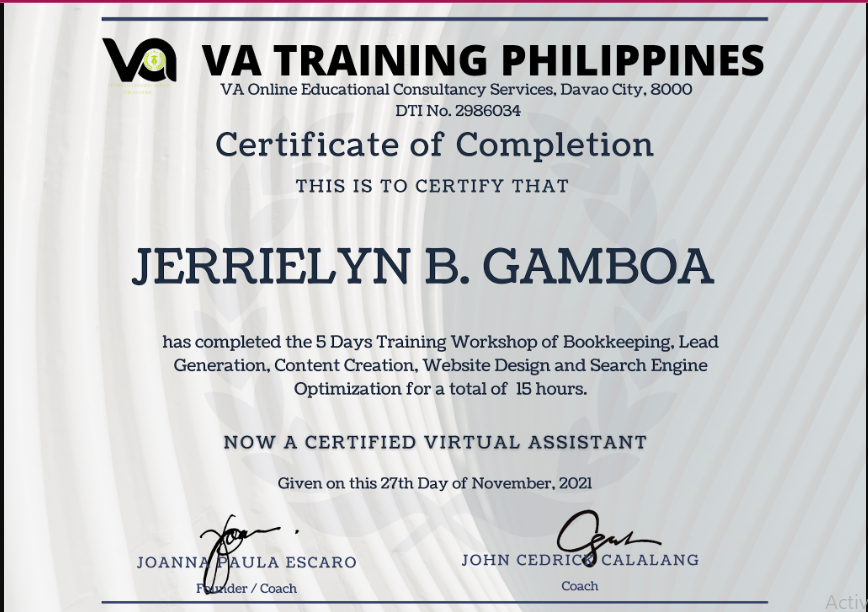 VA Training Workshop