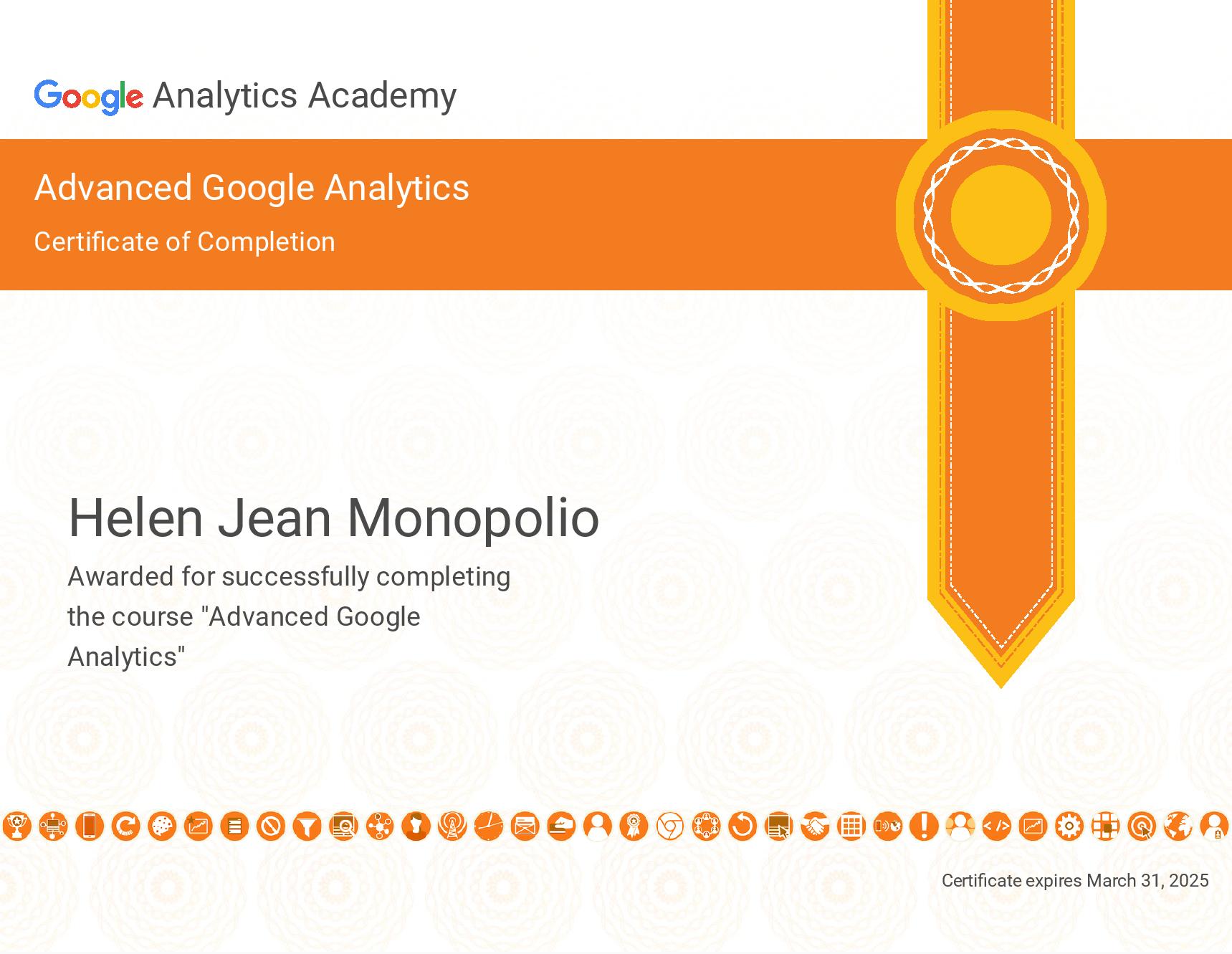 Advanced GOOGLE  Analytics