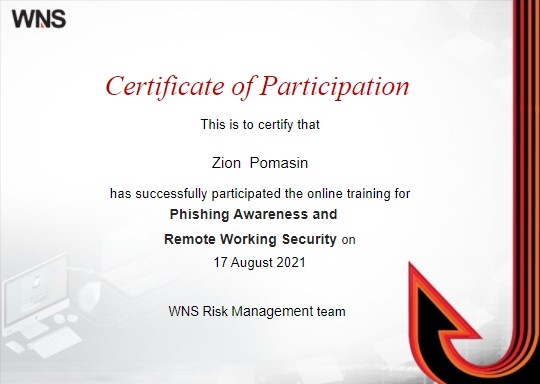 PHISHING AWARENESS AND REMOTE WORKING SECURITY.