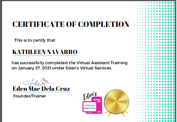 Virtual Assistant Training