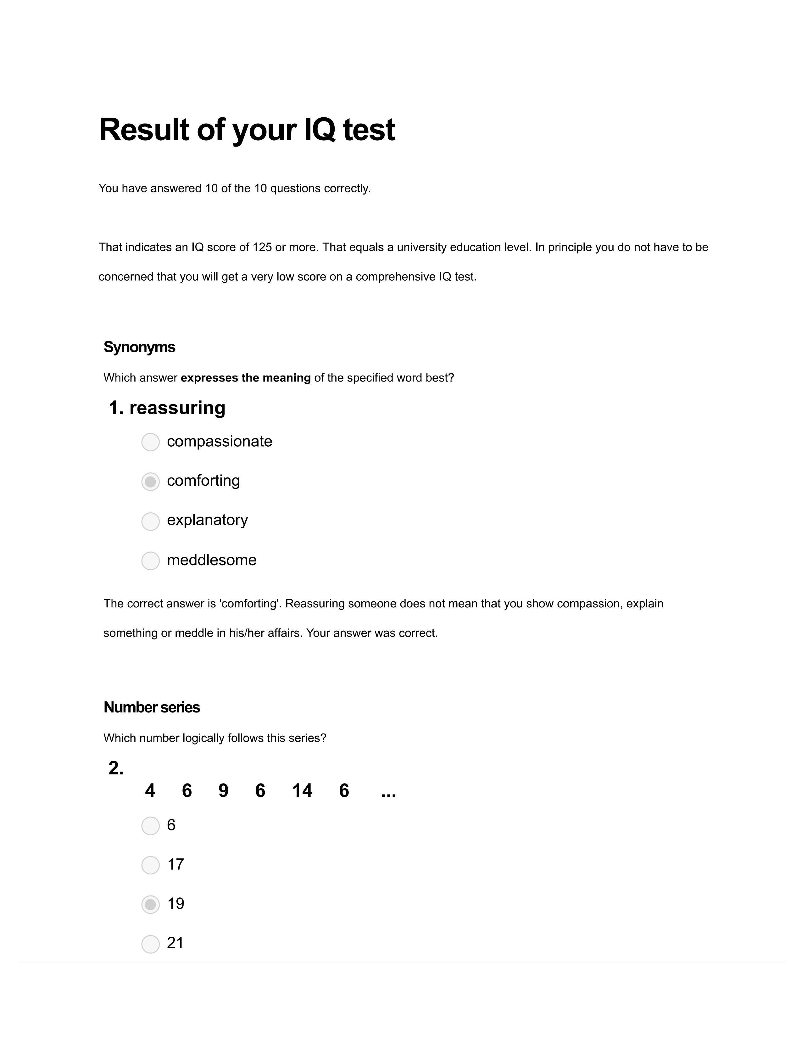 IQ test