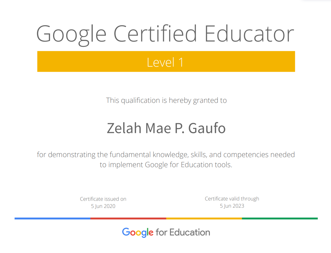 Google Certified Educator