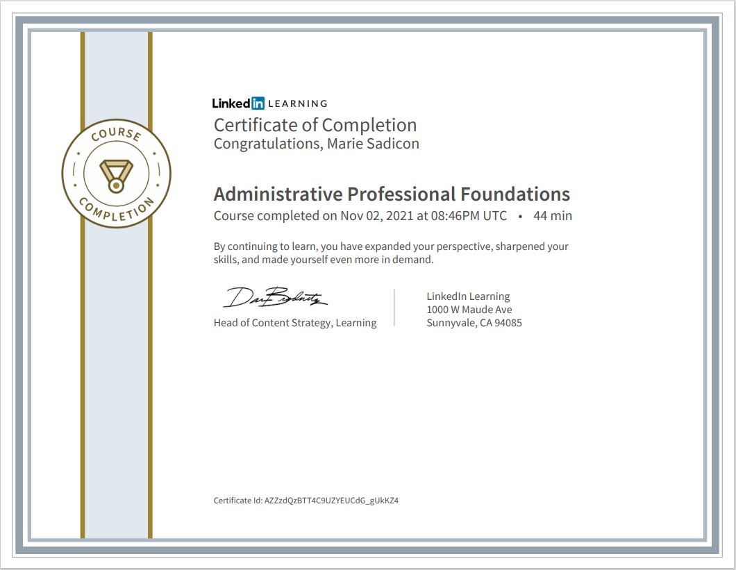 Administrative Professional Foundation