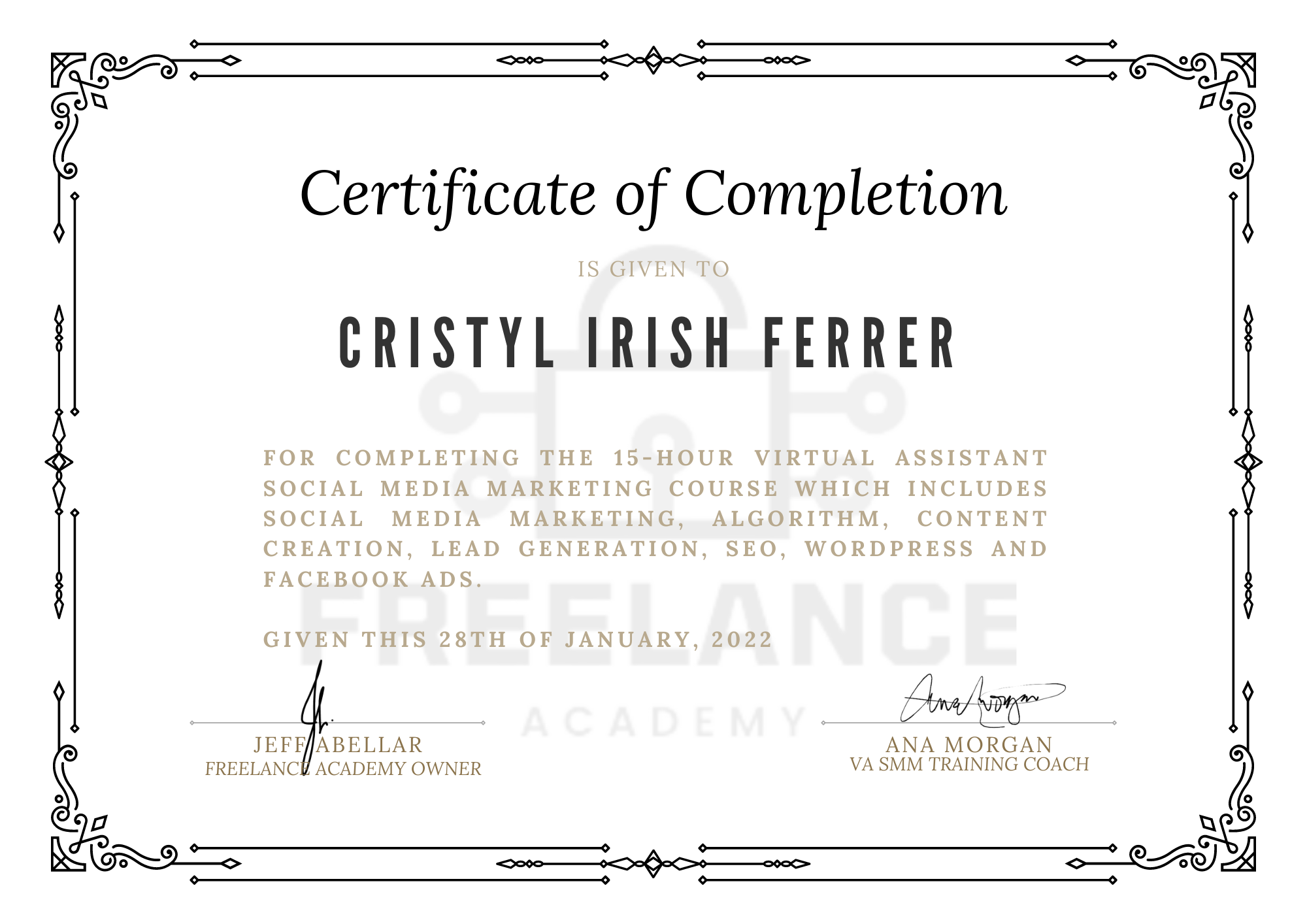 Social Media Manager Training