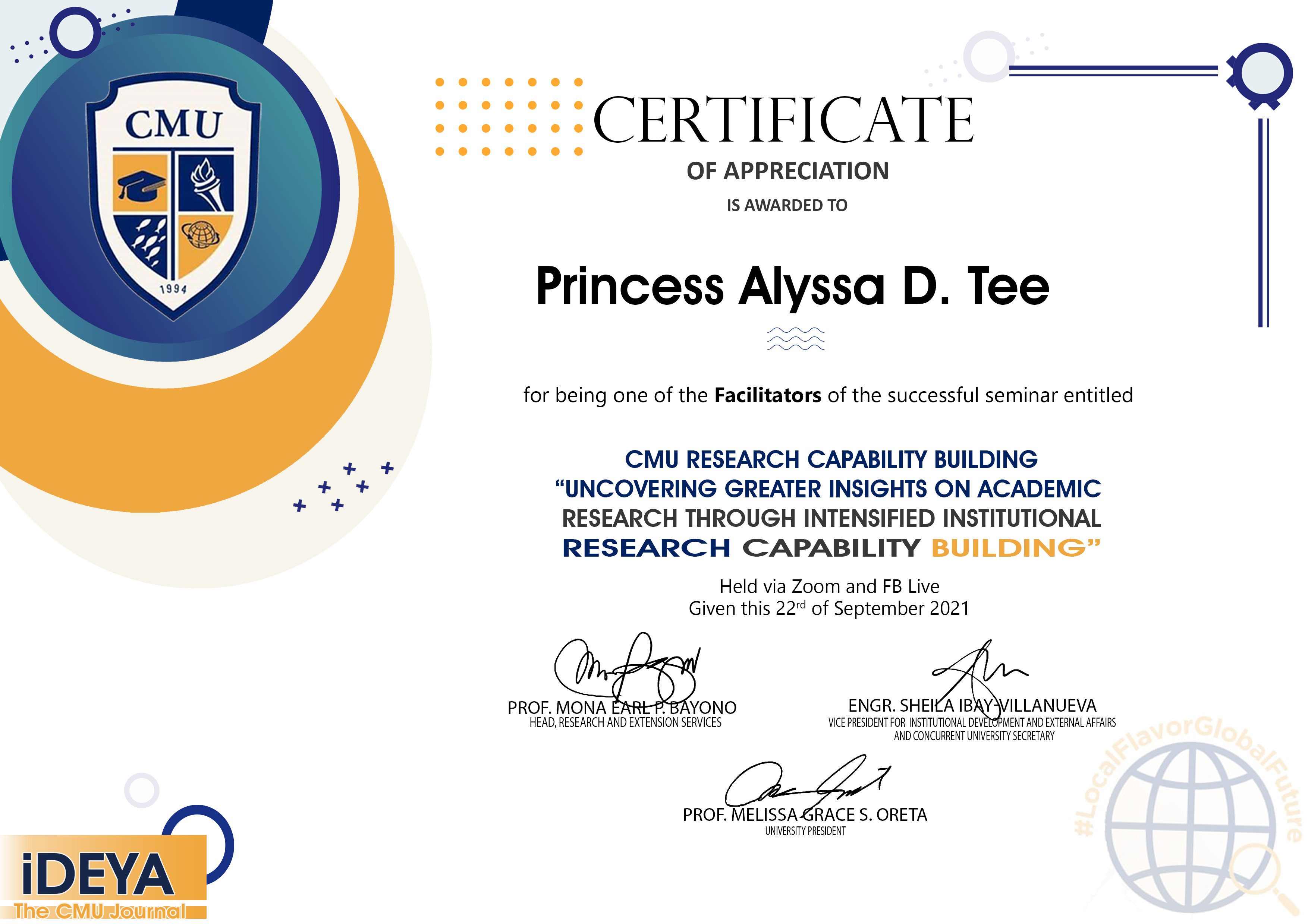 Certificate in Facilitating Research Capability Building