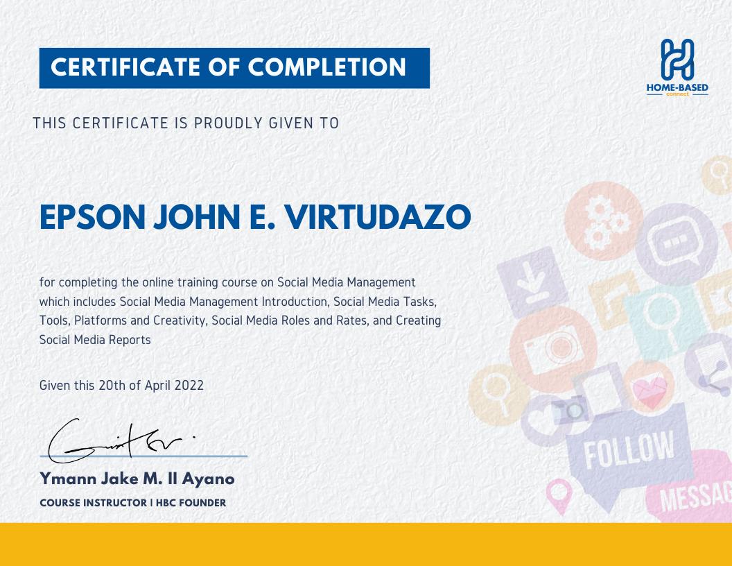 Social Media Management Certificate