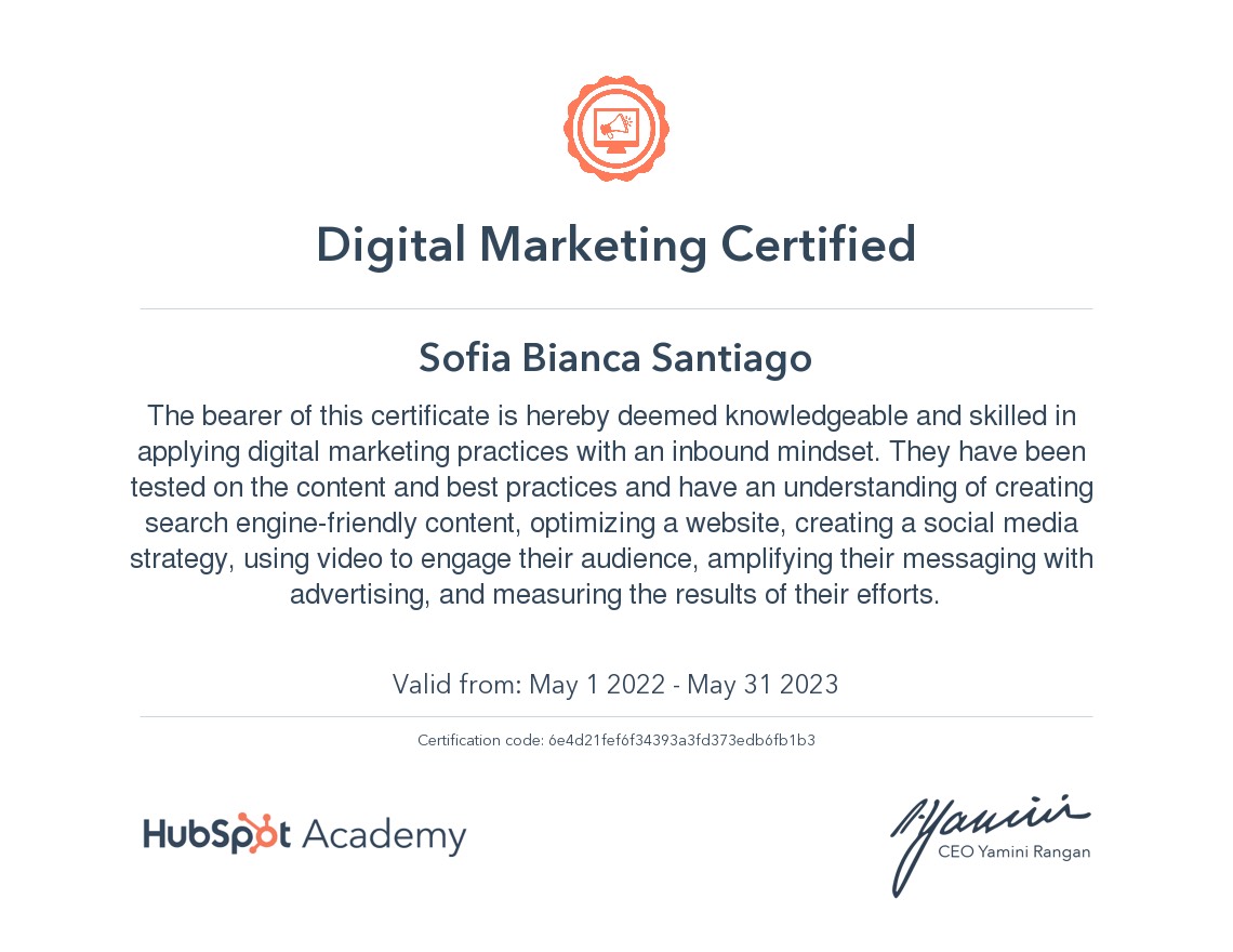 Digital Marketing Certified