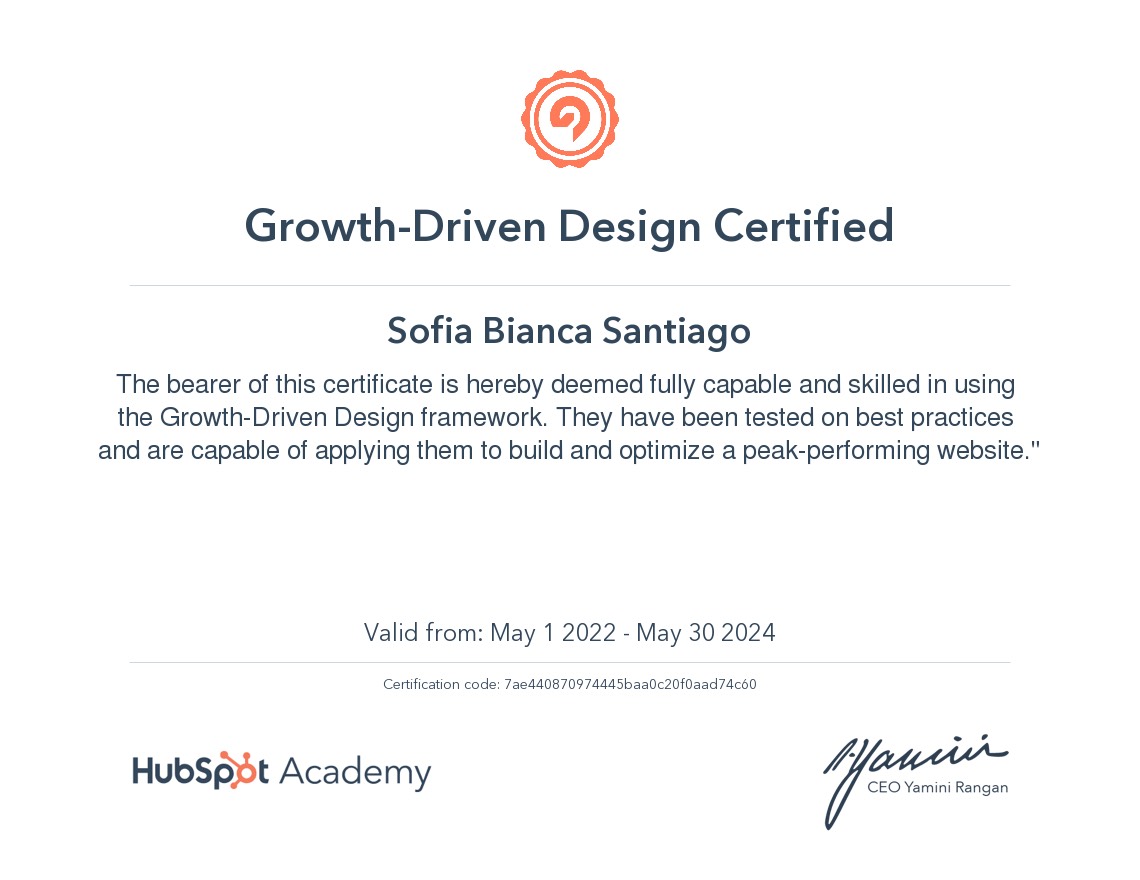 Growth-Driven Design Certified