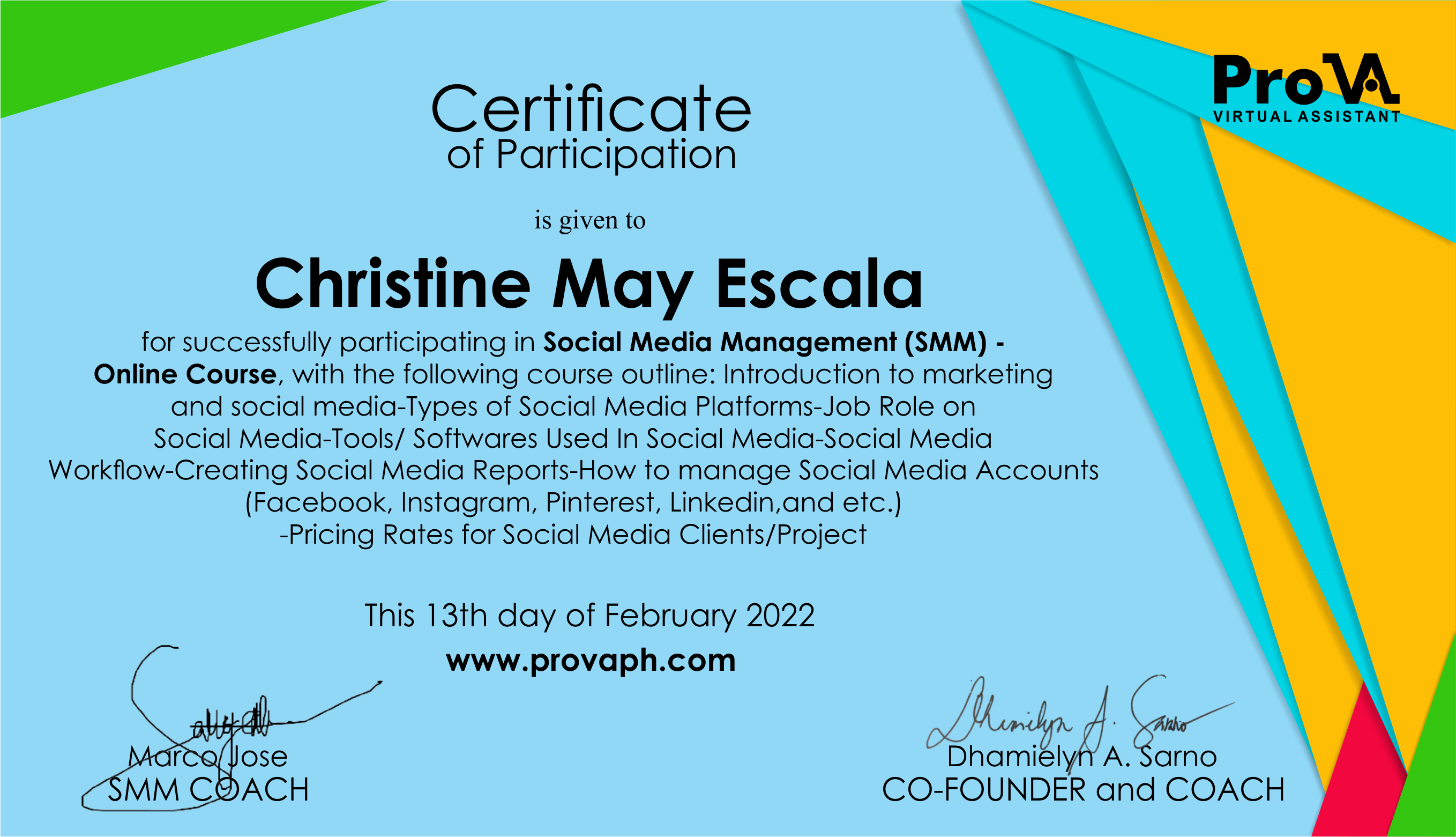 Social Media Management Online Course