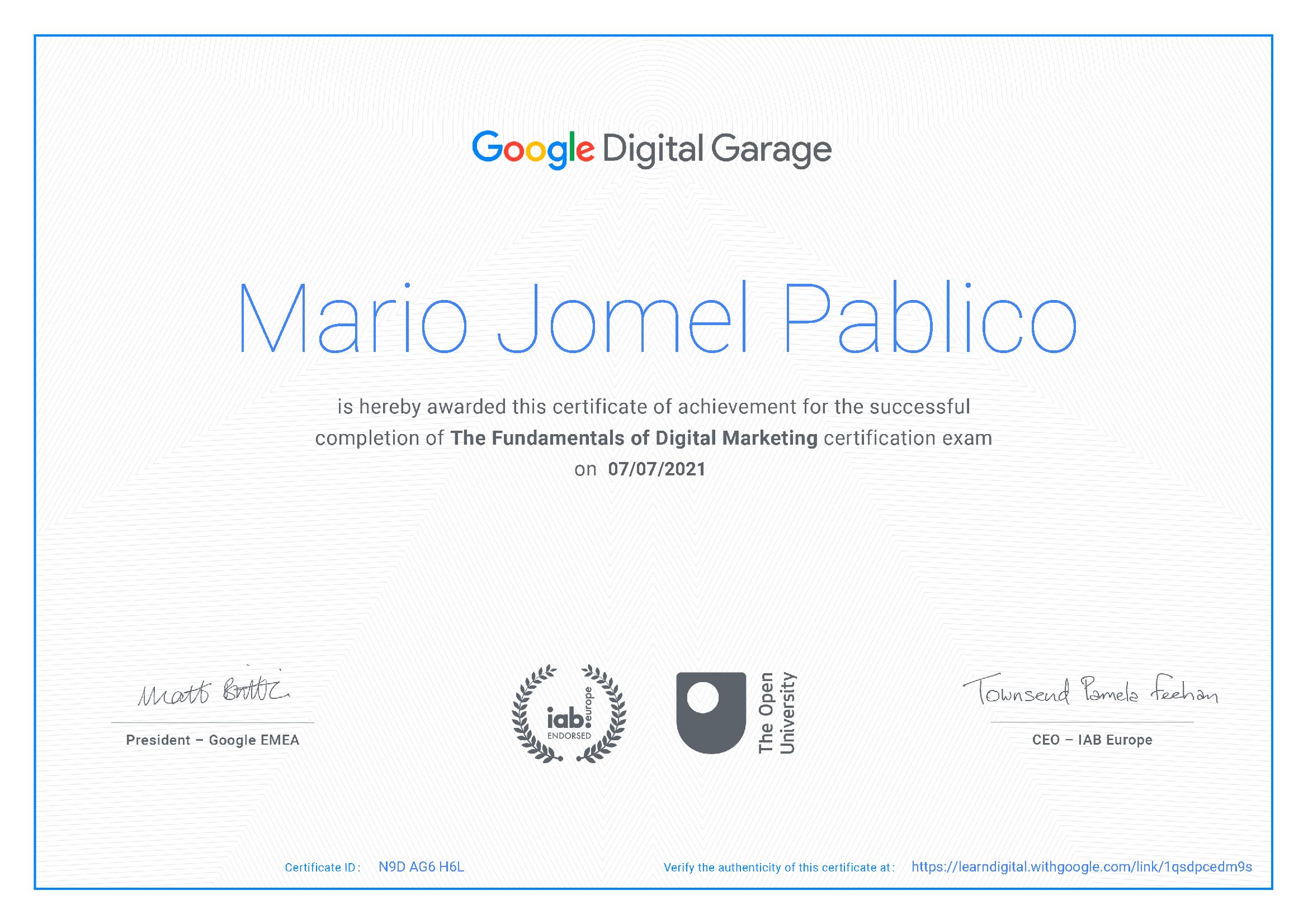 The Fundamentals of Digital Marketing