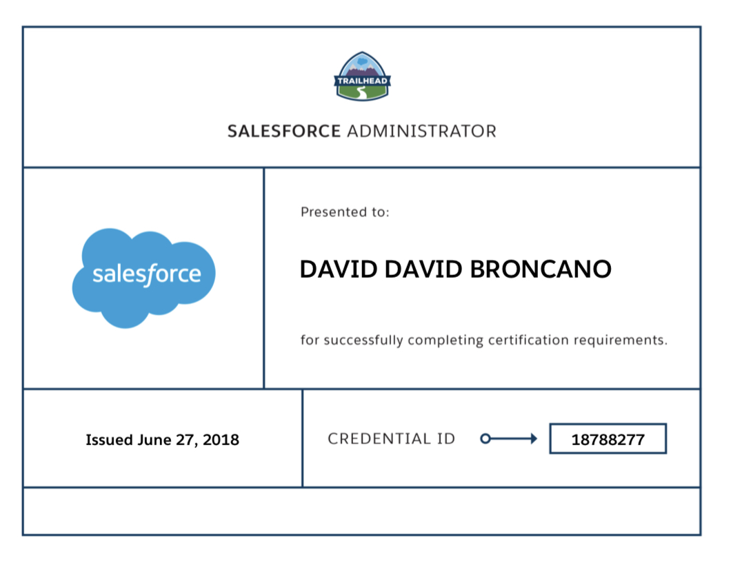 Salesforce Administrstor