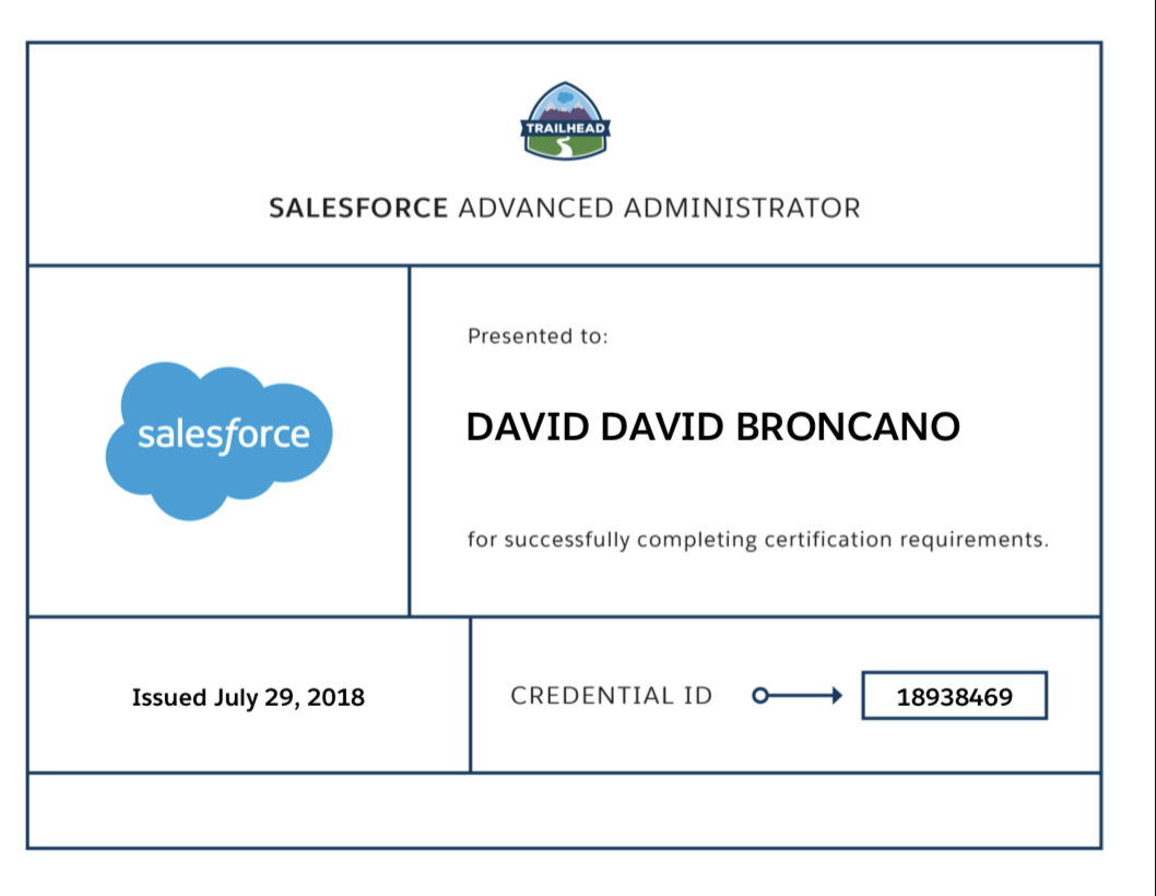 Salesforce Advanced Administrstor