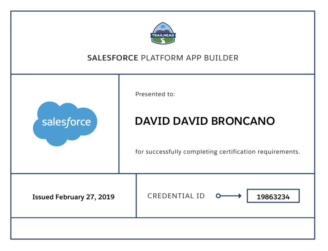 Salesforce Platform App Builder