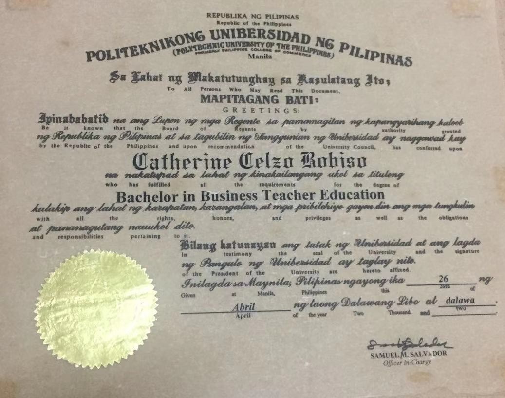 Bachelor in Business Teacher Education