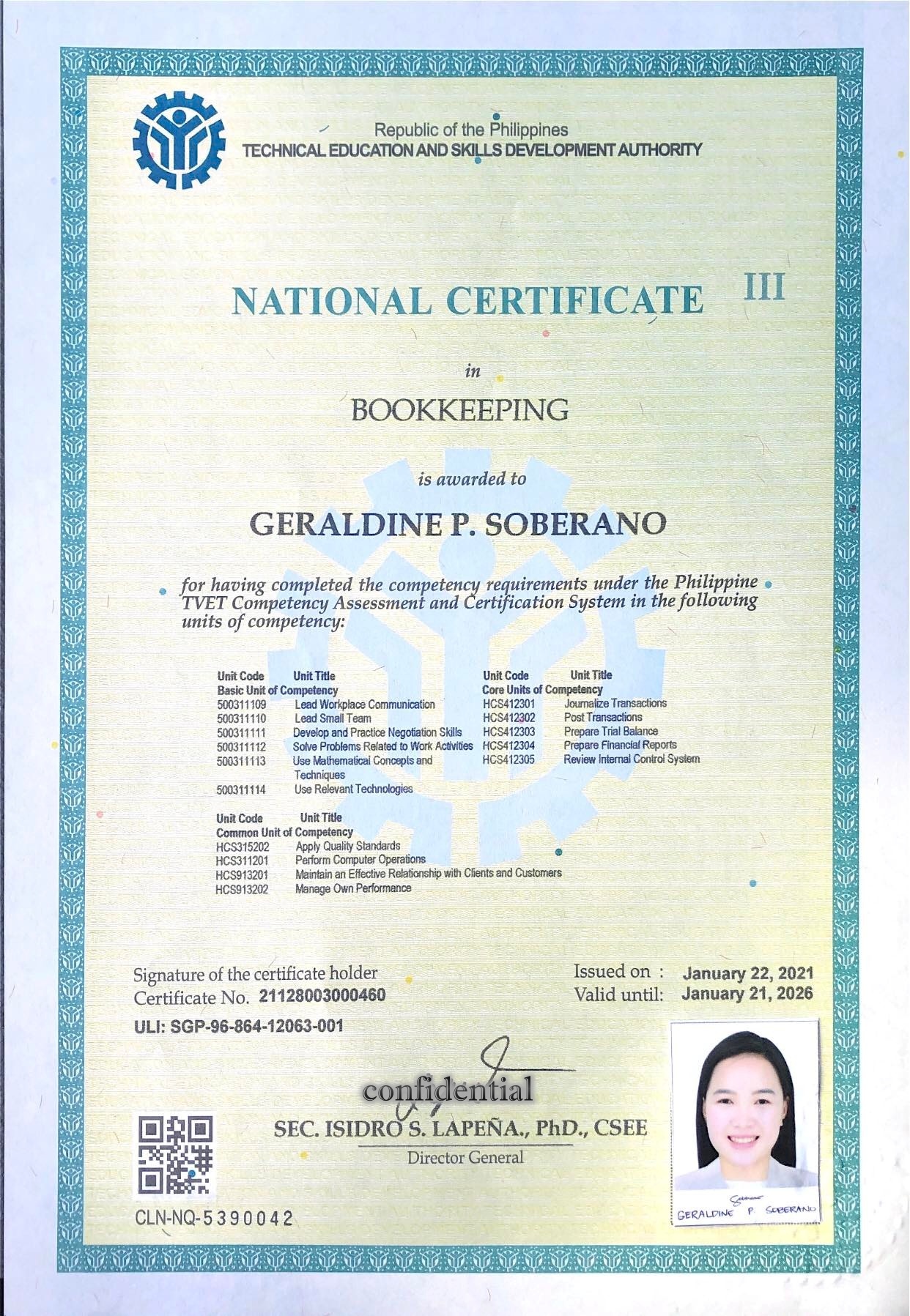 Nactional Certificate III in Bookkeeping