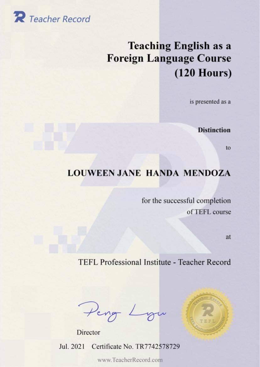 Teaching English as a Foreign Language Course