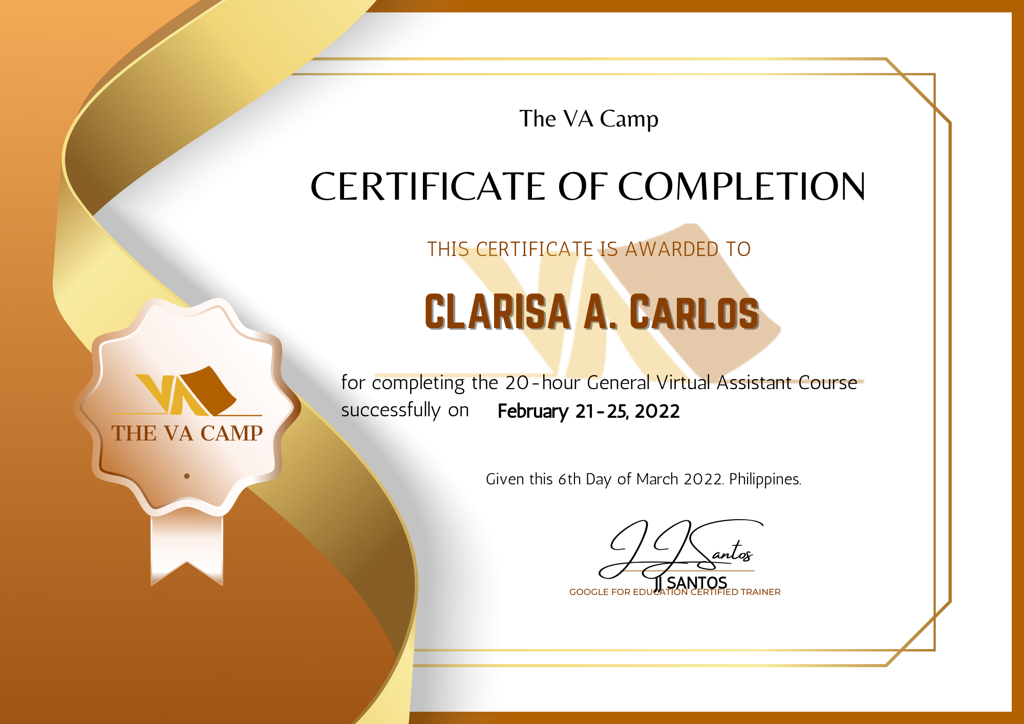 General Virtual Assistant Certification