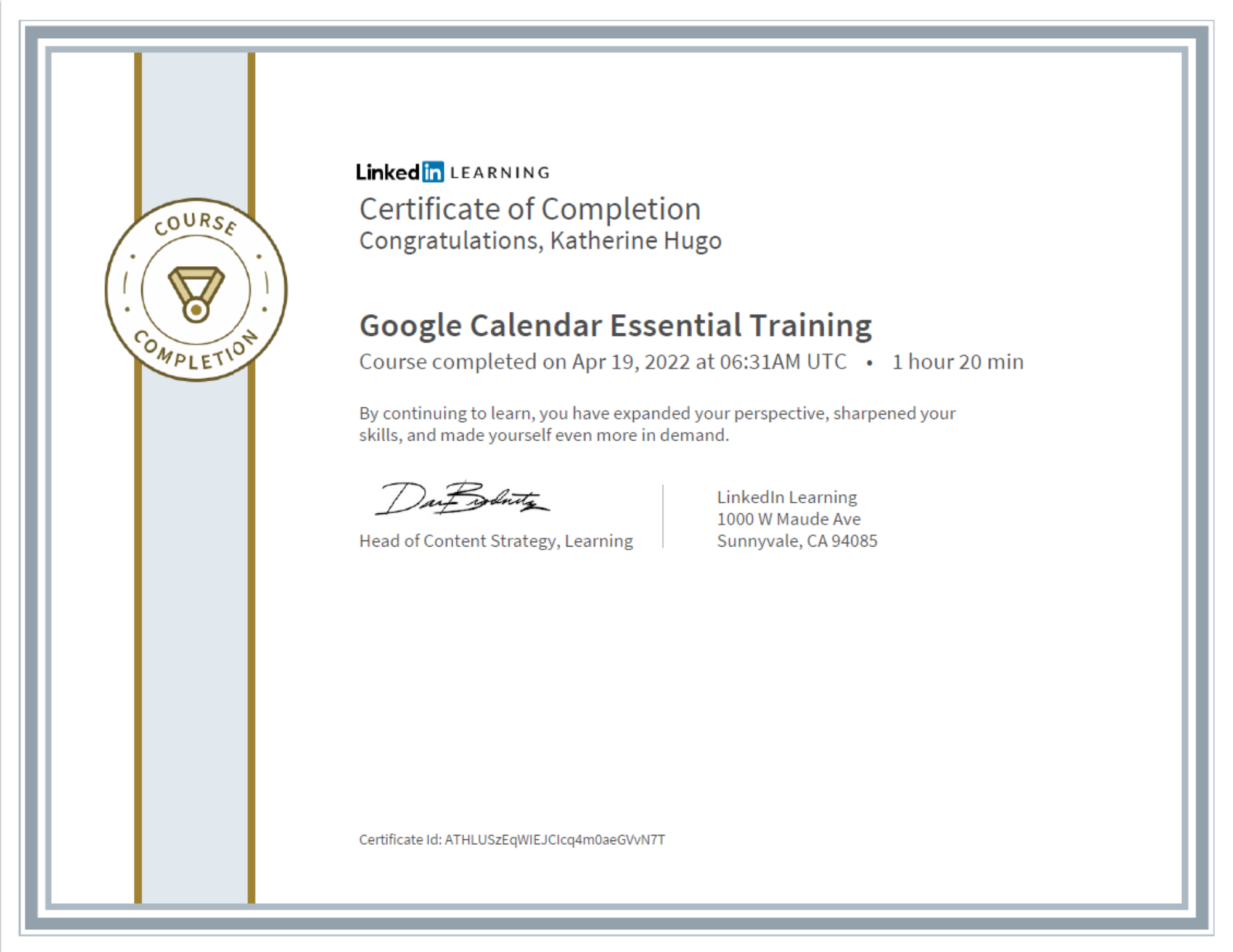 Google Calendar Essential Training